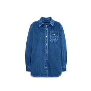 COACH Signature Denim Button Down Shirt